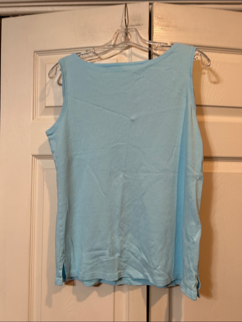 Talbots - Large Pale Blue Slightly Scoop Neck Tank